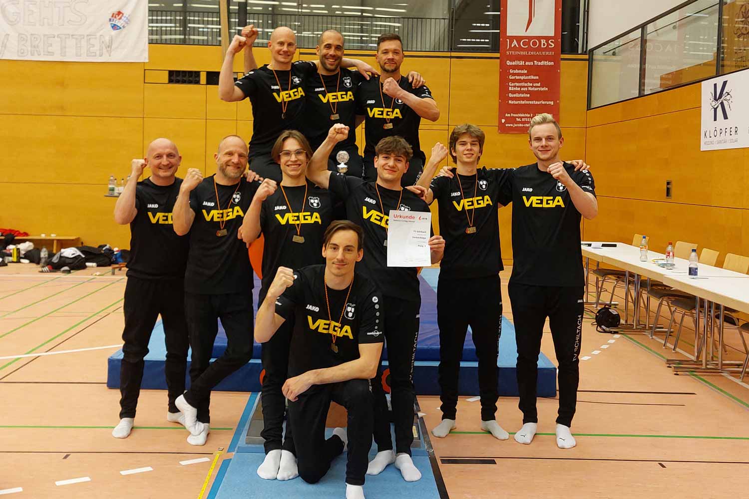 1. Herrenteam sichert sich Podestplatz im Ligafinale